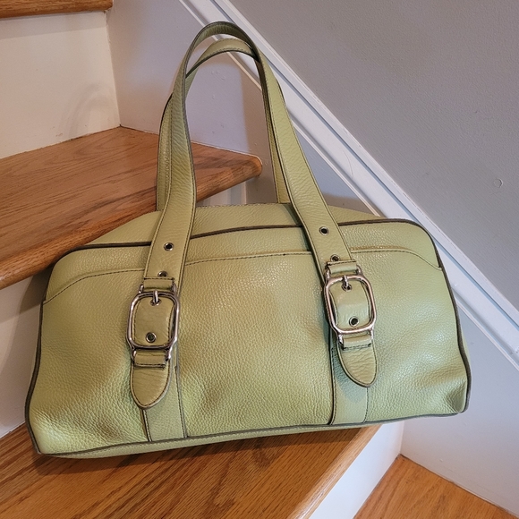 NWOT Cole Haan Light Green Leather Bag - Picture 5 of 13